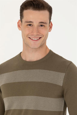 U. S. Polo Assn Мужской свитер цвета хаки - U.s. polo assn фото 9