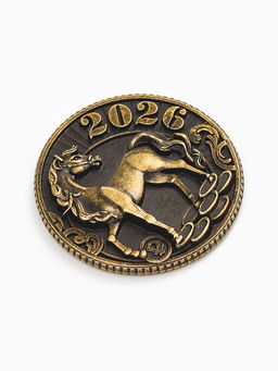 Монета новогодняя сувенирная в коробочке «Прибыли», d=2.5 см