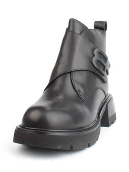 04-M3-L857 BLACK Ботинки зимние женские (натуральная кожа, натуральный мех)