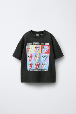 ROLLING STONES  WASHED-EFFECT T-SHIRT