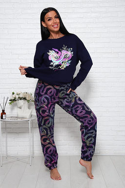 Костюм с брюками (01027. малиновый) - Плиона фото 8