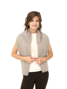 Шарф из пуха яка UL серый