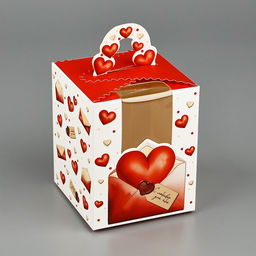 Цена за 2 шт. Коробка сборная Любовное послание 9?11?9 см