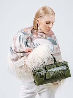 Сумка Lanotti CROCO LINE 8346/зеленый