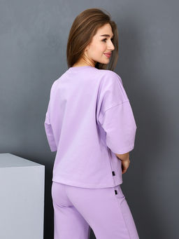 Костюм Женский из футера (2 нитка) цвет Лиловый - Амавес-текстиль фото 10