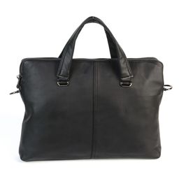 Мужская кожаная сумка-портфель 9067 Блек - Dff фото 2