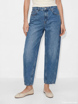 Barrel Fit Kad?n Jean Pantolon