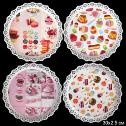 Поднос круглый 30x2,5 см / JCA168 /уп 120/ - Галеонтрейд фото 7