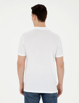 Beyaz Regular Fit Basic Ti__rt