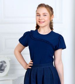 Блузка "Елена",синий