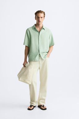 DOKULU VISKOZ KARISIMLI GOMLEK - Zara фото 11