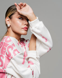 УДЛИНЁННЫЙ СВИТШОТ С ПРИНТОМ SNK010 - Sahar art lab фото 7