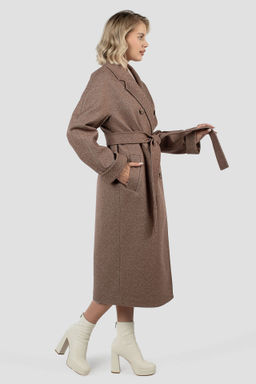 01-11998 Пальто женское демисезонное (пояс) - El podio фото 4