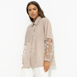 Рубашка нарядная Смелое решение (beige) - Charutti фото 2