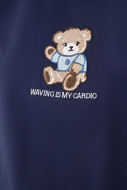 TRENDYOLMILLA Kahverengi %100 Pamuk Regular/Normal Kal?p Ay?c?k Nak?sl? Orme T-Shirt TWOSS25TS00088 фото 4