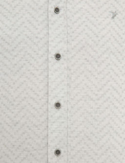 Светло-серая приталенная рубашка с длинным рукавом - Cacharel фото 6