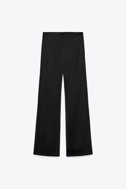 HIGH-WAIST SATIN TROUSERS - Zara фото 10