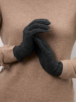 Перчатки из кашемира ULkos антрацит