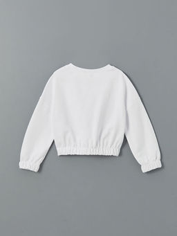 Bisiklet Yaka K?z ?ocuk Sweatshirt - Waikiki фото 2