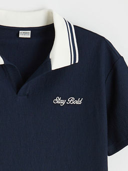 Polo Yaka Nak??l? Erkek ?ocuk Ti??rt