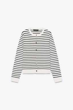 STRIPED KNIT CARDIGAN - Zara фото 4