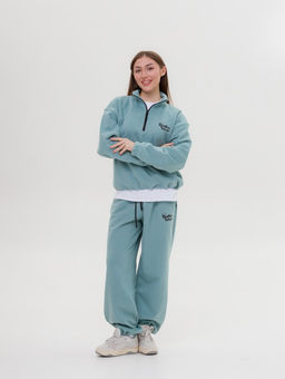 327 Костюм-трансформер с утяжками, мятный - Knitka wear фото 7