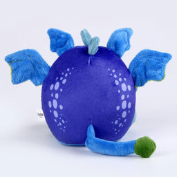 Мягкая игрушка Дракон, сине-зелёный, 15 см - Milo toys фото 5