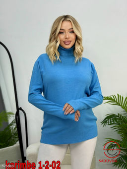 Водолазка женская однотонная