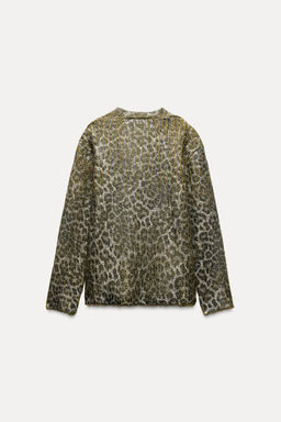 ANIMAL PRINT FOIL JACKET - Zara фото 4