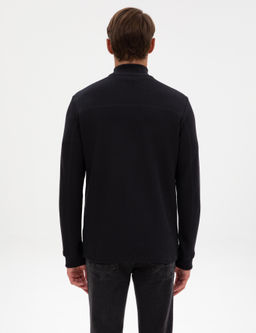 Siyah Regular Fit Sweatshirt - Pierre cardin фото 5