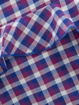 Блузка для девочки в клетку UD 4952 сирень клетка - Mini maxi фото 16