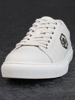 03-P255-2 WHITE Полуботинки спортивные мужские (натуральная кожа)