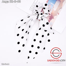 Резинка-платок в горошек