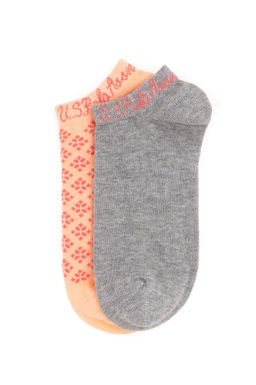 Женские носки-пинетки цвета лосося Неожиданная скидка в корзине