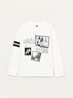 CRB wear/CSJG 63066-21-308 Джемпер модель свитшот для девочки, экрю/Ex.Cherubino