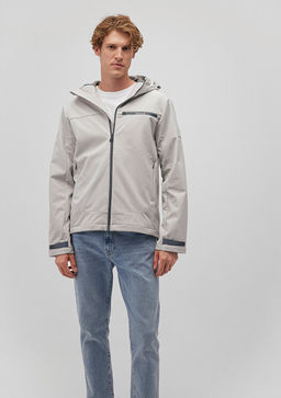 Kapusonlu Gri Ceket