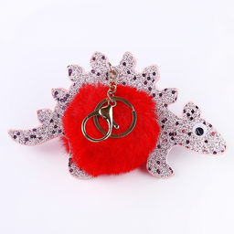 Мягкая игрушка Динозавр-пушистик, на брелоке, 16 см, цвета МИКС - Simaland фото 3