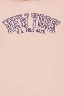U. S. Polo Assn Толстовка с капюшоном пыльно-розового цвета для девочки - U.s. polo assn фото 17