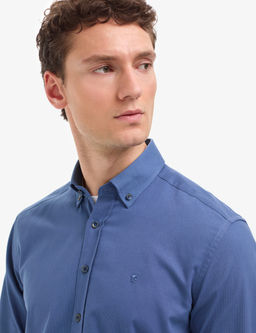 _ndigo Regular Fit Uzun Kollu G_mlek