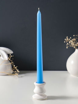 Цена за 2 шт. Свеча античная 25 см (набор 2 шт) 58 гр, 7 ч, цв. пастельно-голубой