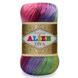 Цена за 5 мотков пряжи Diva Batik