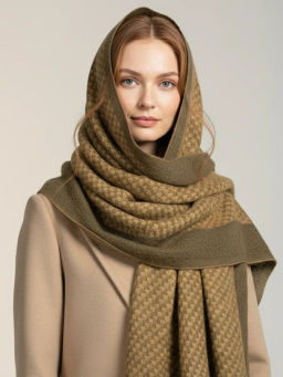 в составе шерсть мягкий двусторонний палантин - Tantino фото 13