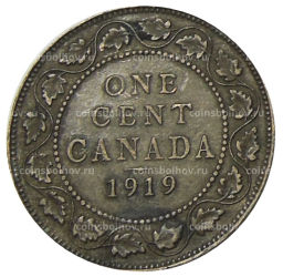 1 цент 1919 года Канада