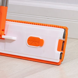 Швабра с отжимом, водосгоном и щёткой Raccoon, 2 насадки из микрофибры 50?11 см, стальная ручка 141 см фото 35