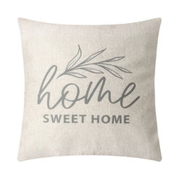 Наволочка декоративная ЭтельHome sweet home 40х40 см, полиэстер, велюр