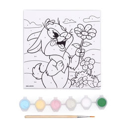 Картина по номерам на подставке Заяц с цветком 15 15 см - Школа талантов фото 5