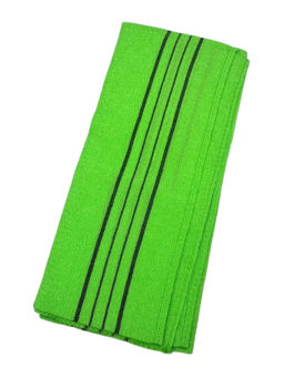 Towel Bulk Basic Long Exfoliating - Мочалка полотенце базовое длинное Цвет - зелёный 100*35 см, 10 шт