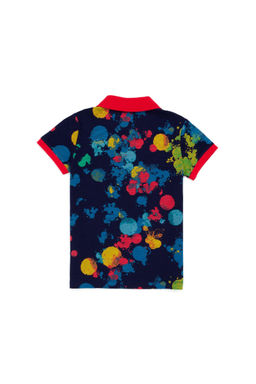 U. S. Polo Assn Темно-синяя футболка с воротником-поло для мальчика - U.s. polo assn фото 2