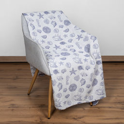 Плед 23С83-ШР/у./л.с.уп. 120*160 "Море" цв. 50 рис. 71 синий