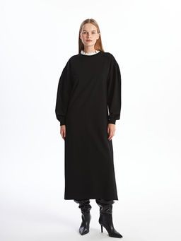 F?rf?rl? Dik Yaka Kad?n Sweatshirt Elbise